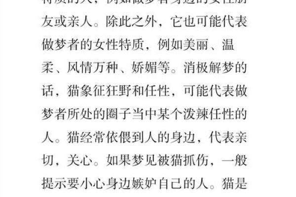 梦见猫是什么预兆